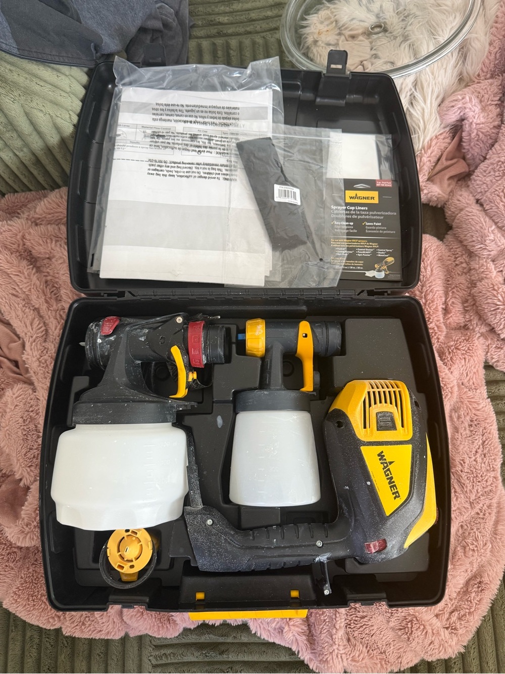 Wagner Portable Paint Sprayer Case - Yellow & Black